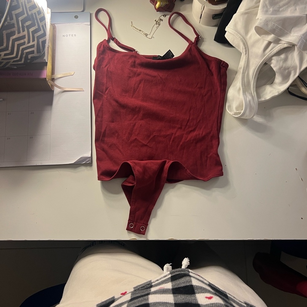 Forever 21 Burgundy Bodysuit